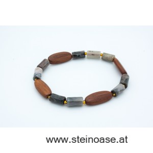 Armband verst. Holz & Palmholz